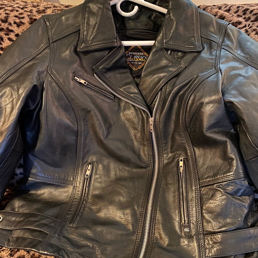 NEW!!! Womens Leather Riding Jacket